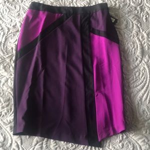 New Worthington Purple and Black Pencil Skirt